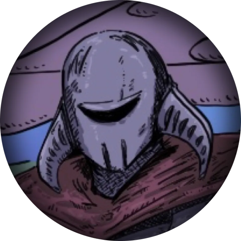 Image of a knight's helmet from Blightbringer graphic novel